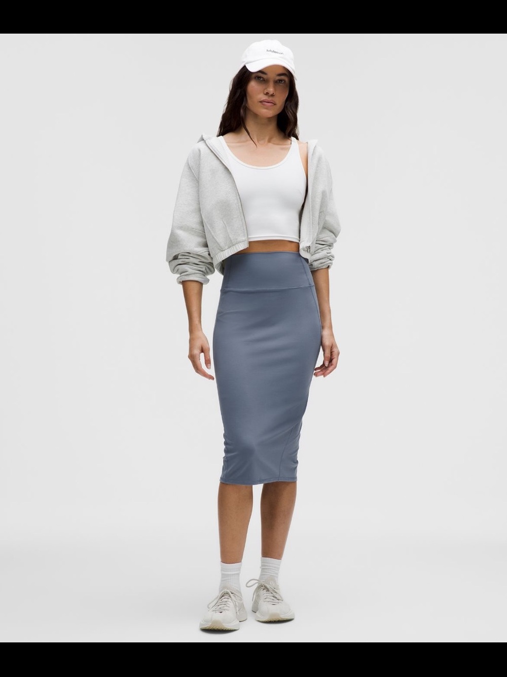 NWT LululemNulu Slim-Fit High-Rise Midi Skirt - Oasis Blue